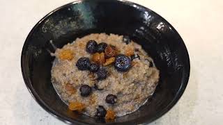 A Whole Day for Whole Grain 2024 - Cinnamon Blueberry Bulgur Oatmeal by Sous Chef Jeffery Cullen
