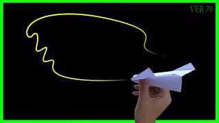 How to make paper boomerang airplane ver 79, Turn 3 flies back | boomerang plane king