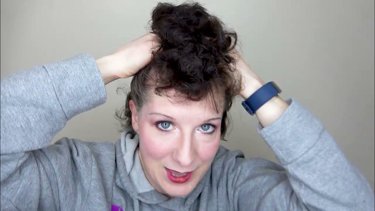 Brushing out my bubble perm to make it fluffy! YouTube