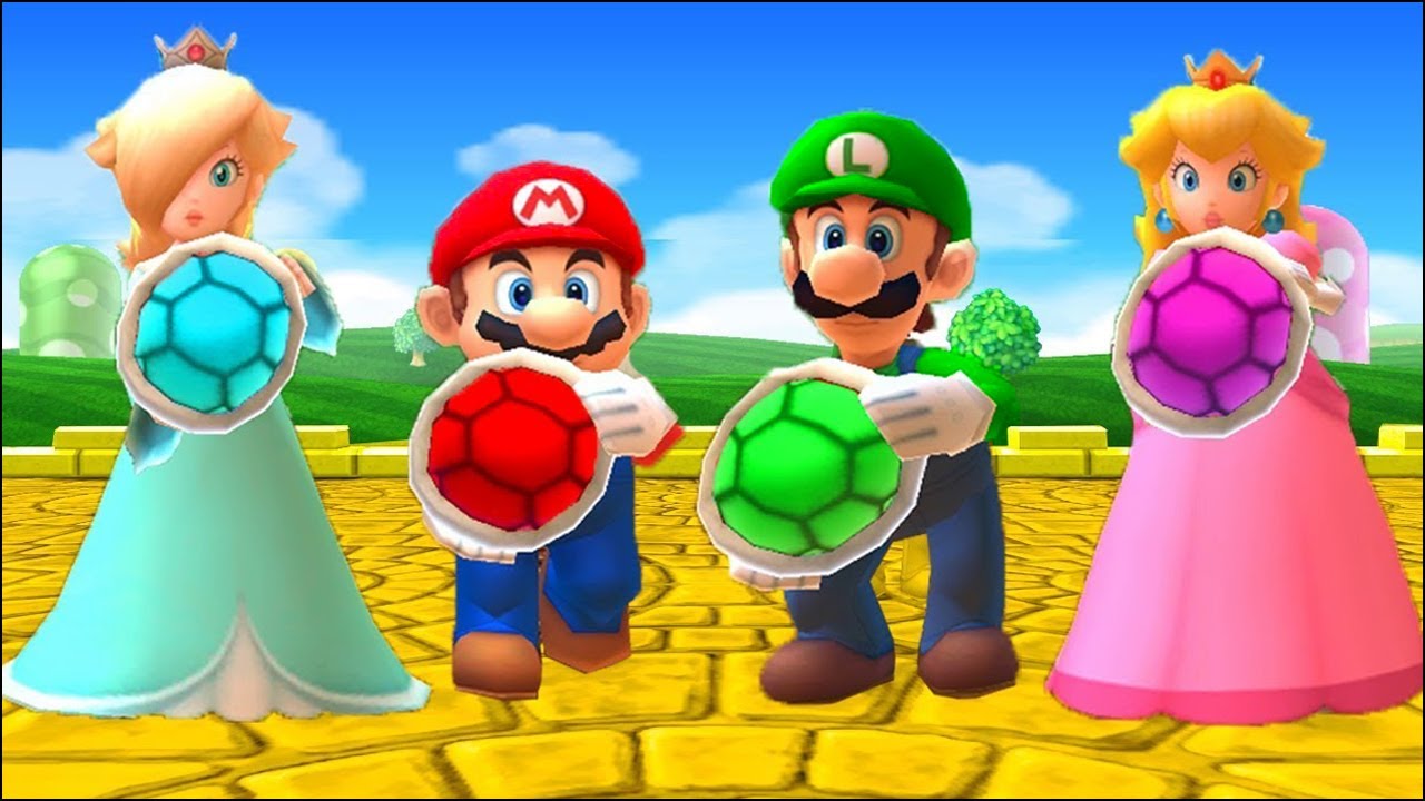 Mario Party The Top 100 MiniGames Rosalina Vs Mario Vs Luigi Vs Peach (Master Difficulty)