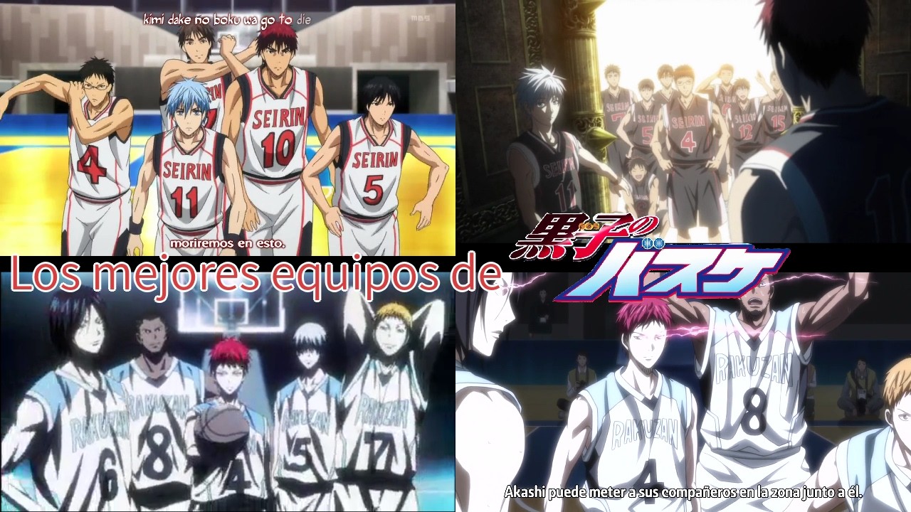 Los mejores equipos de Kuroko no basket.