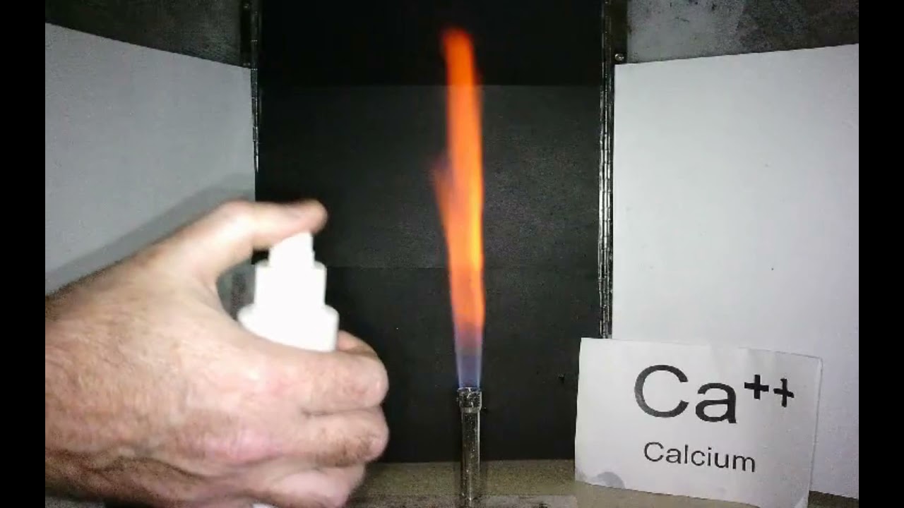 Science Chemistry Year 10 Topic 2 Flame Tests Calcium Ions spray YouTube