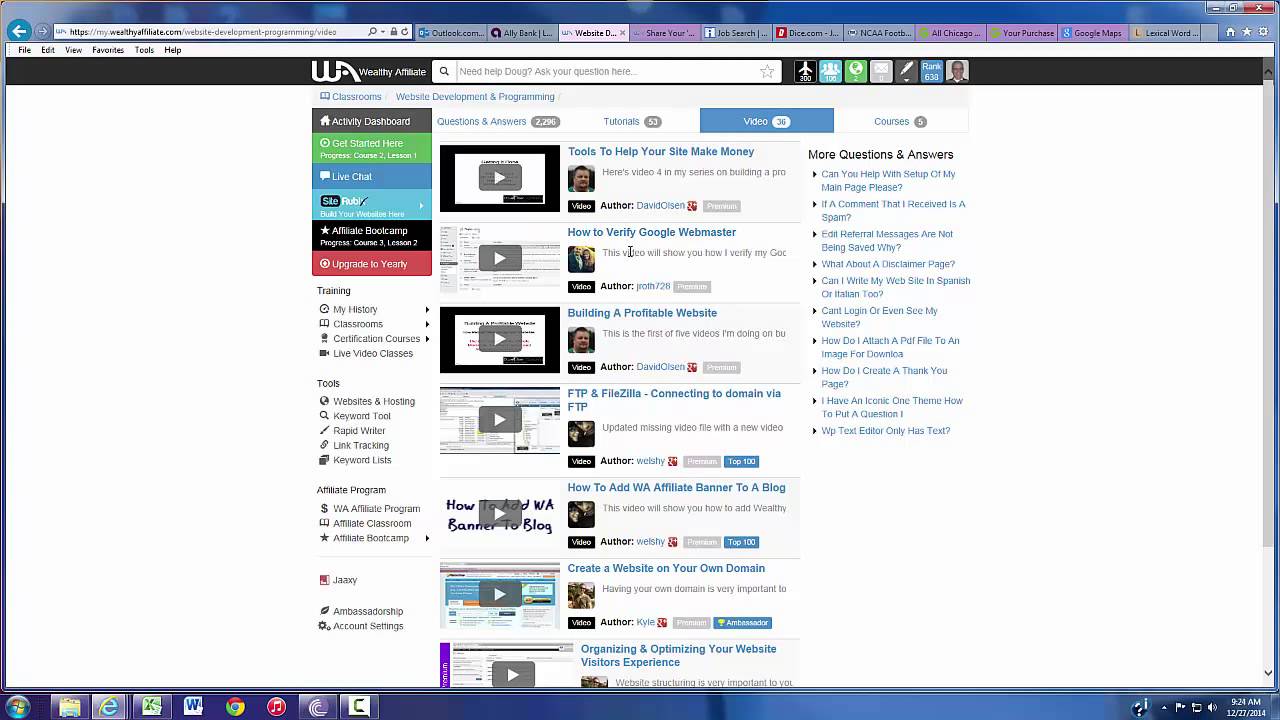 Wealthy Affiliate Tutorial