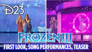 Frozen III - D23 First Look New Song Performances by Kristen Bell Idina Menzel Josh Gad Teaser