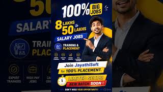 JayathiSoft Job Training1 #100percentplacement #jobsearch #job #aitraining#ai