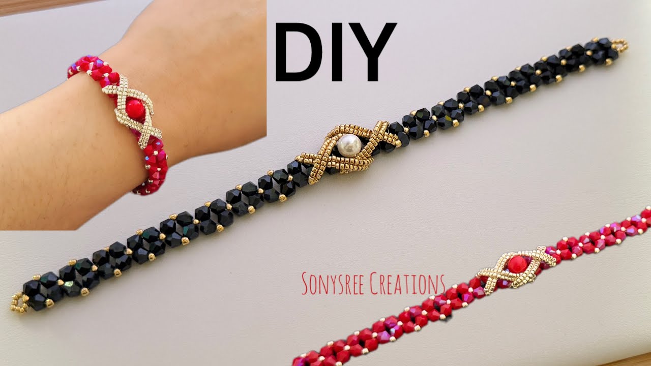 Elegant Simple Bracelet || How to Make Beaded Bracelet - YouTube