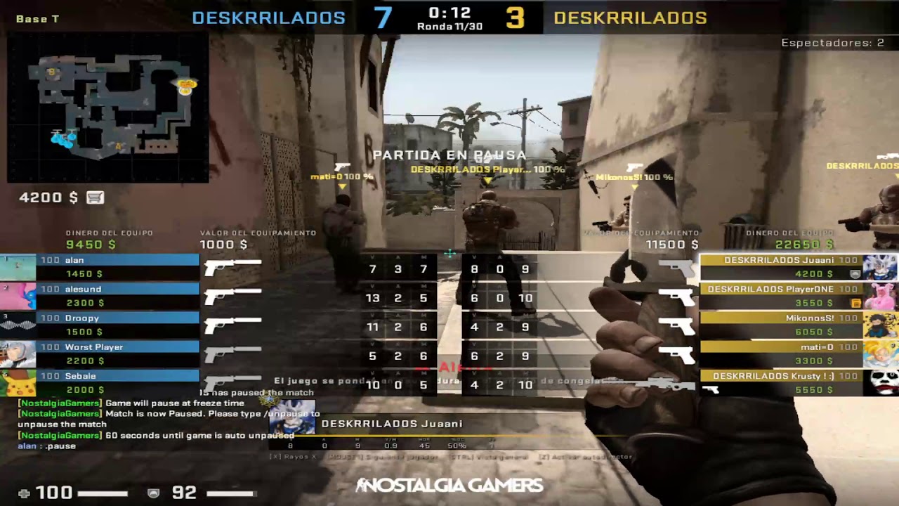 [ARG/ESP] Torneo CS:GO Nostalgia Gamers - FRENZY vs DESCARRILA2 ...