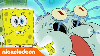 SpongeBob SquarePants | Squidrward Marah Besar | Nickelodeon Bahasa