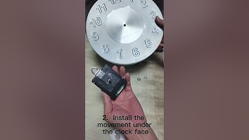 Installation of DCF radio-controlled silent sweep clock mechanism