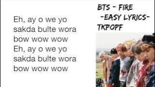 BTS FIRE - [Easy lyrics]