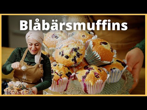 Video: Muffin Med Bär Och Vaniljsås