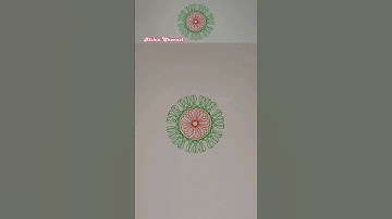 drawing spirograph art in light green and red colors #shorts #drawing #coloring #art #viral