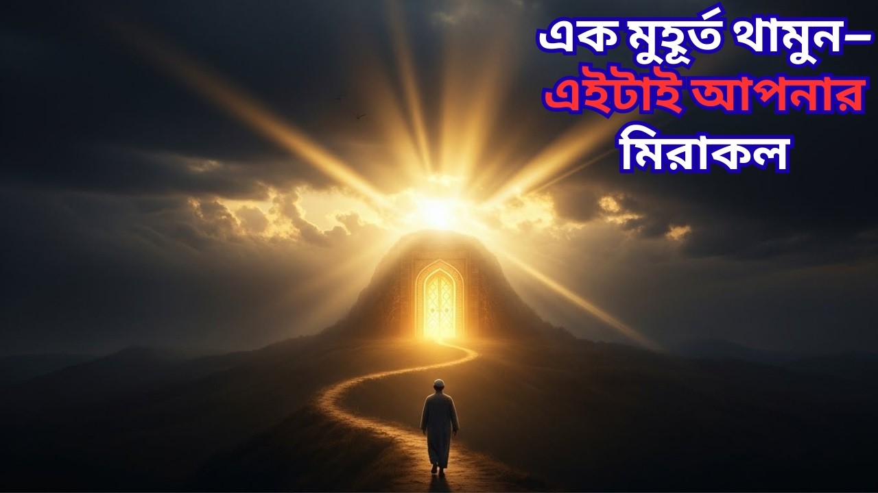 এক মুহূর্ত থামুন—এইটাই আপনার মিরাকল | Allah Sent This Message Just for You | Bangla Islamic