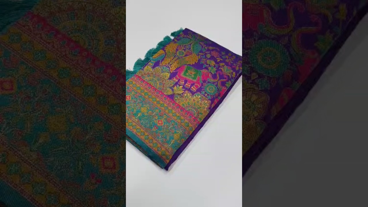 Latest Pashmina Darbari Silk Saree