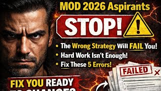 Stop Preparing Wrong for MOD 2026 | AD & SI Complete Roadmap