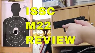 ISSC M22 4.5mm Air Pistol Review and Shooting