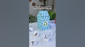 Itni Cute Dustbin me Kachra Kaise Feku?? #diy #craft #dustbin  #bestoutofwaste