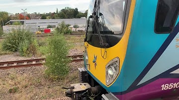 TransPennine Express class 185 going to Huddersfield train station.