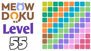 Meowdoku: Brain Puzzle Games Level 55 Walkthrough