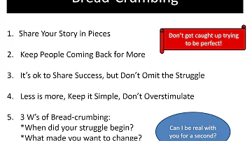 Beachbody Coach Training - Telling Your Story on Social Media through Breadcrumbing