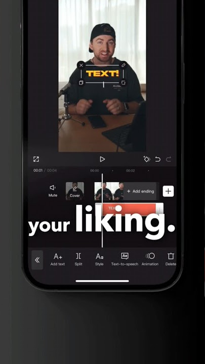 How to add that cool text behind you in CapCut