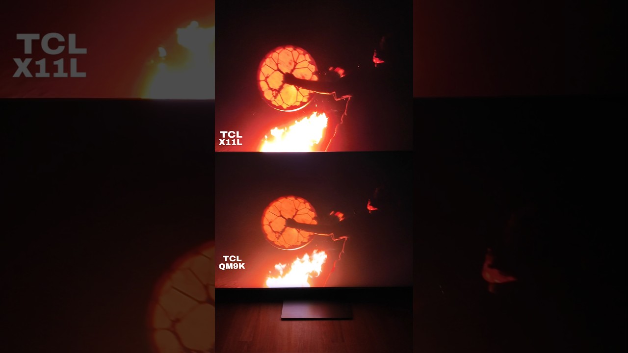 TCL X11L против TCL QM9K. Разница в качестве изображения SQD!