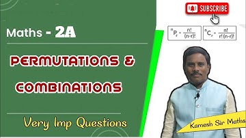 inter maths-2A # permutations and combinations#ipe #problem based on rank