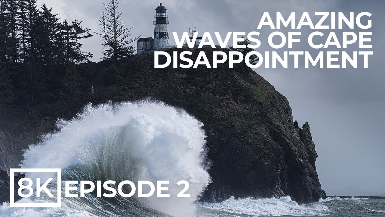 8K Massive Waves at Cape Disappointment – Ep 2 | Relaxing Ocean Power ...