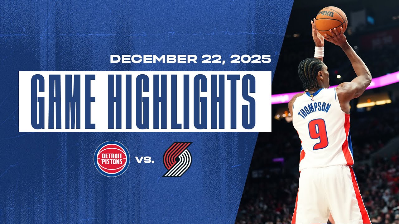 Pistons Win vs. Trailblazers | Game Highlights | 12.22.25
