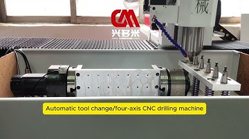 Four axis CNC drilling machine automatic tool change multi angle drilling metal parts DNC 1030DR