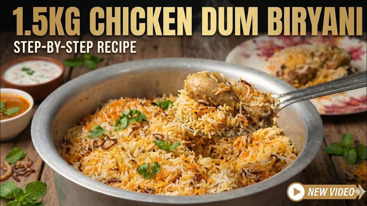 Perfect Dum Biryani Recipe | Easy Home Style Cooking