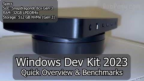 Windows Dev Kit 2023 - Quick Overview and Benchmarks
