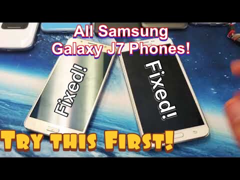 All Galaxy J7 Phones FIXED! Black Screen, Can&rsquo;t See Display, Blank Screen, Does Not Turn On, etc