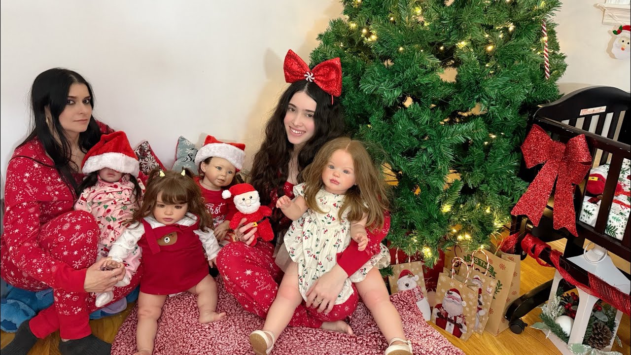 PIJAMADA NAVIDEÑA CON 3 REBORN TODDLERS +  TENEMOS INVITADA (CEILA) MIRAMOS PELÍCULA COMIMOS  Y MÁS