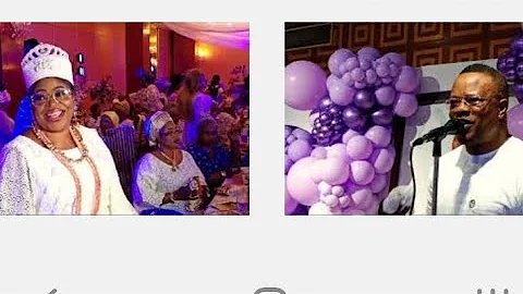 Lanre Teriba (Atorise) on stage performance At 70th birthday party