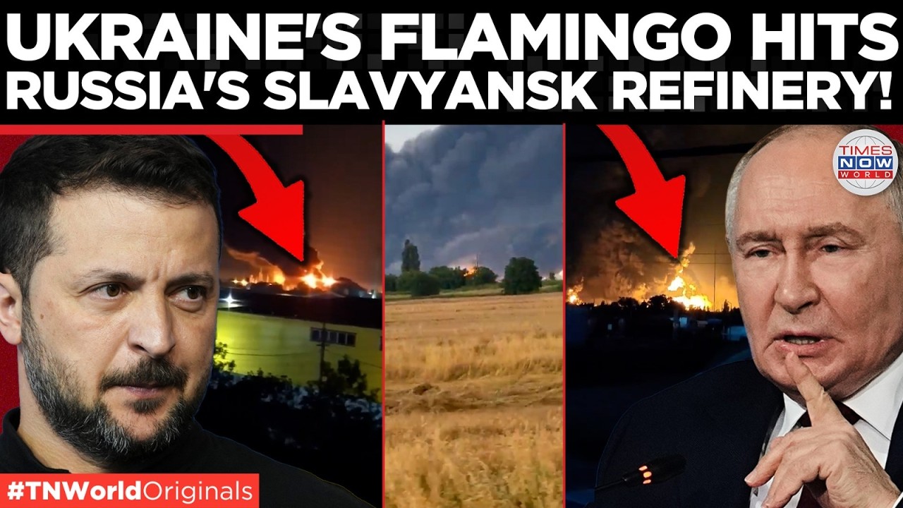 RUSSIAN REFINERY ABLAZE: Ukraine Drones Reach 700 Km Into Russia, Slavyansk Refinery Hit