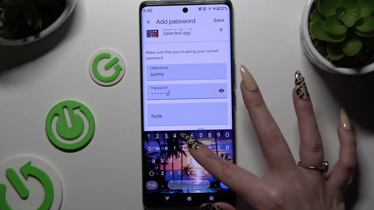 HTC U24 ProでGoogle自動入力にパスワードを追加する方法