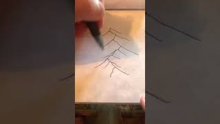 Wait, you can make these mountains how #shorts #art #shortsvideo #fantasy
