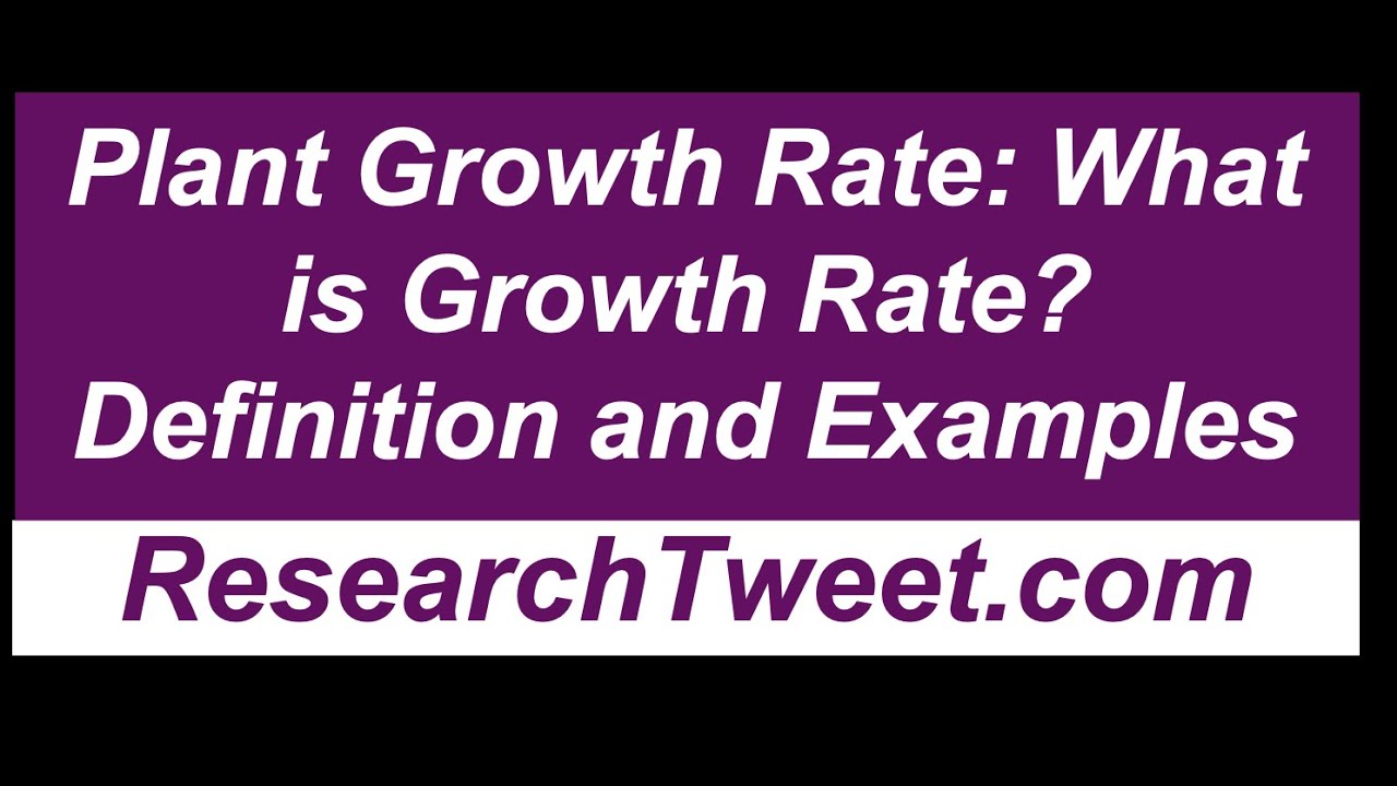 Plant Growth Rate What is Growth Rate? Definition and Examples YouTube
