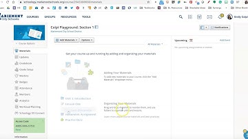 How to create a course and add students in Schoology
