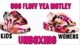 Uggs Fluff Yea Motley Unboxing - YouTube