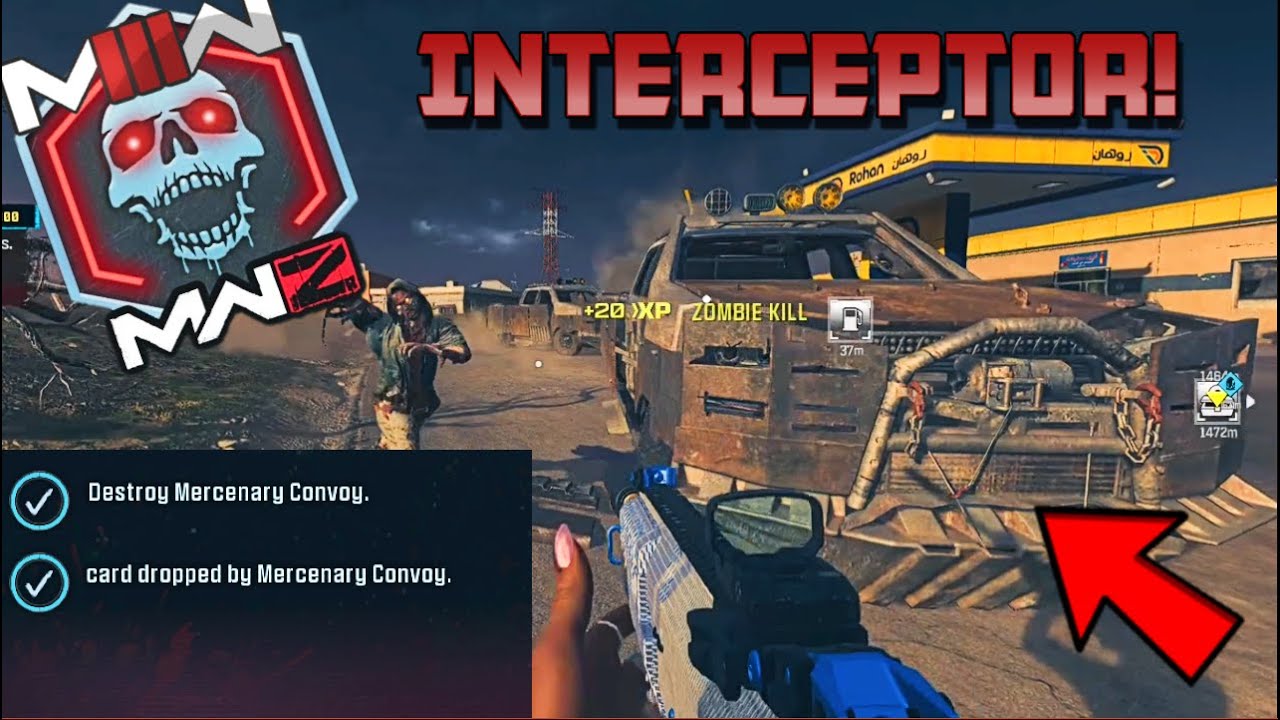 MWZ "INTERCEPTOR" DESTROY MERCENARY CONVOY (CONVOY LOCATION) EASY SOLO ...
