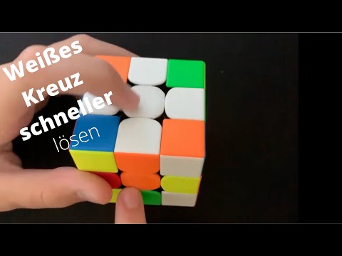 Rubiks Cube weißes Kreuz schneller und effizienter lösen