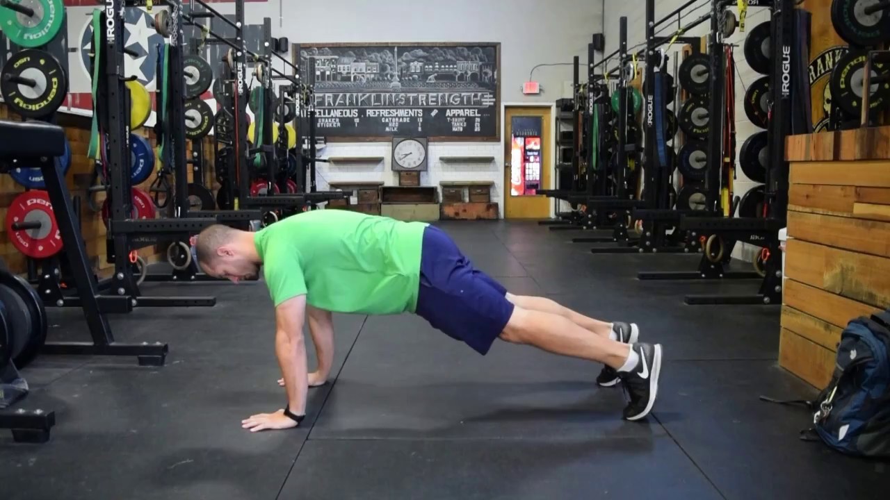 High Planks with Alternating Lateral Toe Taps - YouTube