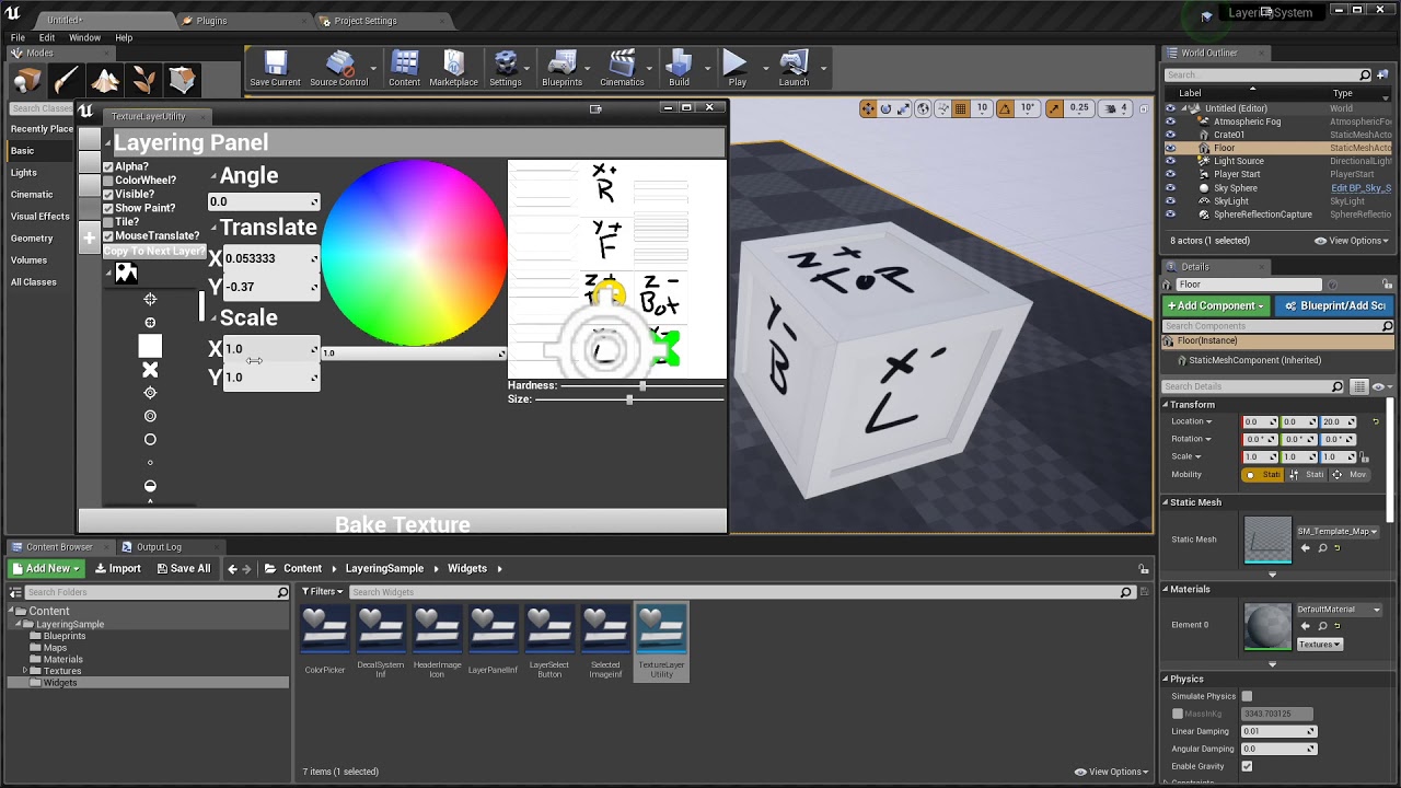 Texture Layering System Example - YouTube