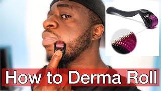 HOW TO DERMA ROLL FOR BEARD GROWTH- 2021 METHOD |MINOXIDIL BEARD JOURNEY