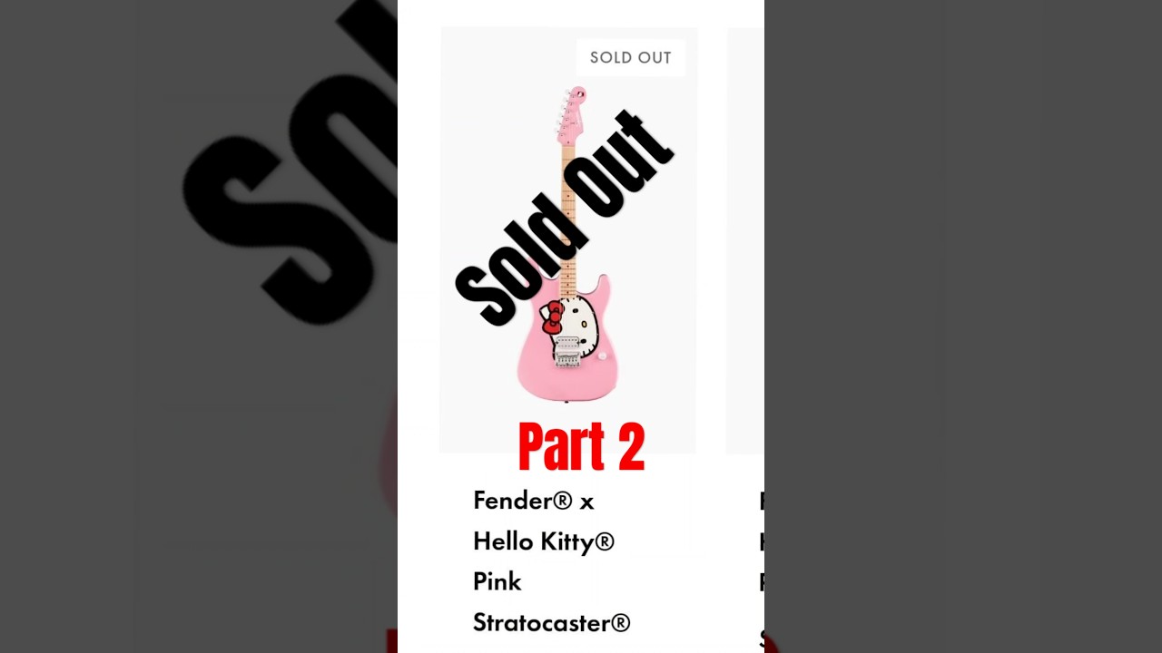 在 YouTube 上觀看「HELLO KITTY Stratocaster = disaster! PART 2 #wtf #viral #hellokitty #fender #2024 #guitar #collab」 在 YouTube 上觀看「HELLO KITTY Stratocaster = disaster! PART 2 #wtf #viral #hellokitty #fender #2024 #guitar #collab」