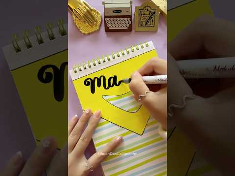 Creative Front Page Design: Maths ✏️ #shorts #nhuandaocalligraphy #frontpage