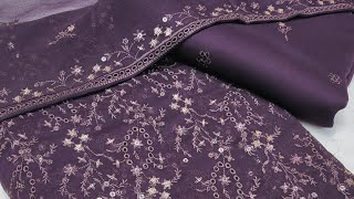 Chiffon Chikenkari Boringstyle Twins Sqvinces New Design Price 4500