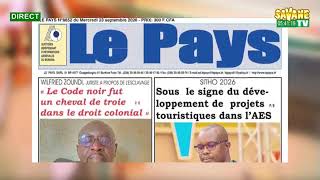 #Sonré : votre revue de presse en mooré sur Savane Médias DU 23/09/2026